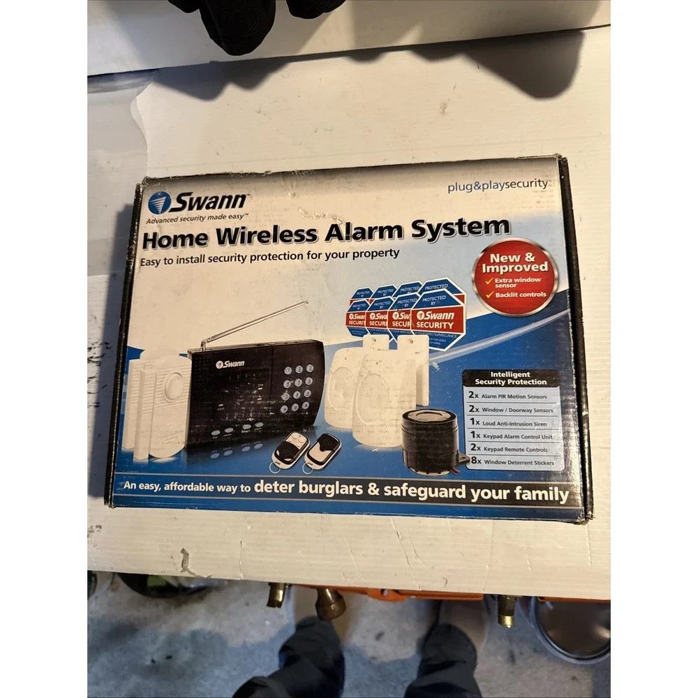 NEW Swann Home Wireless Alarm System SW347-WA2 2x Motion Detector 2x Window Door